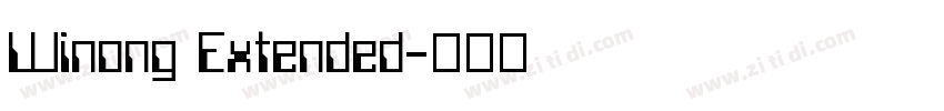 Winong Extended字体转换